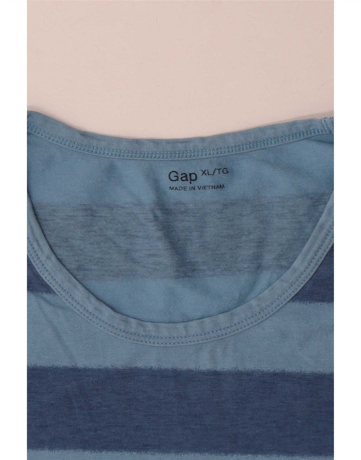 Мужская футболка Gap Top XL из хлопка в синюю полоску