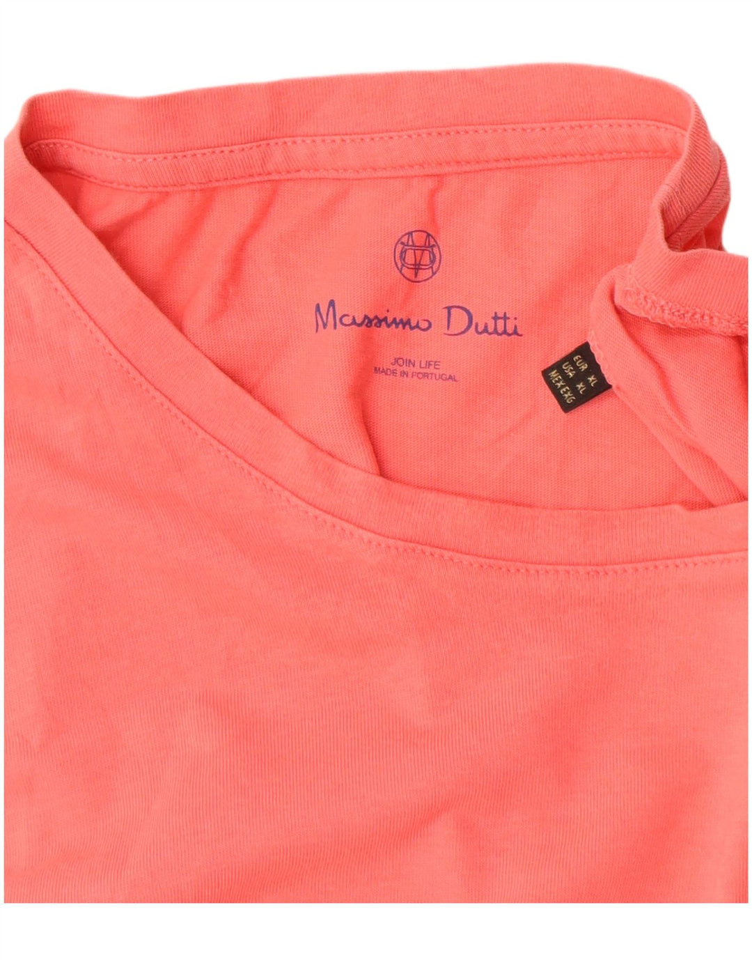 Мужская футболка Massimo Dutti Top XL, розовый хлопок