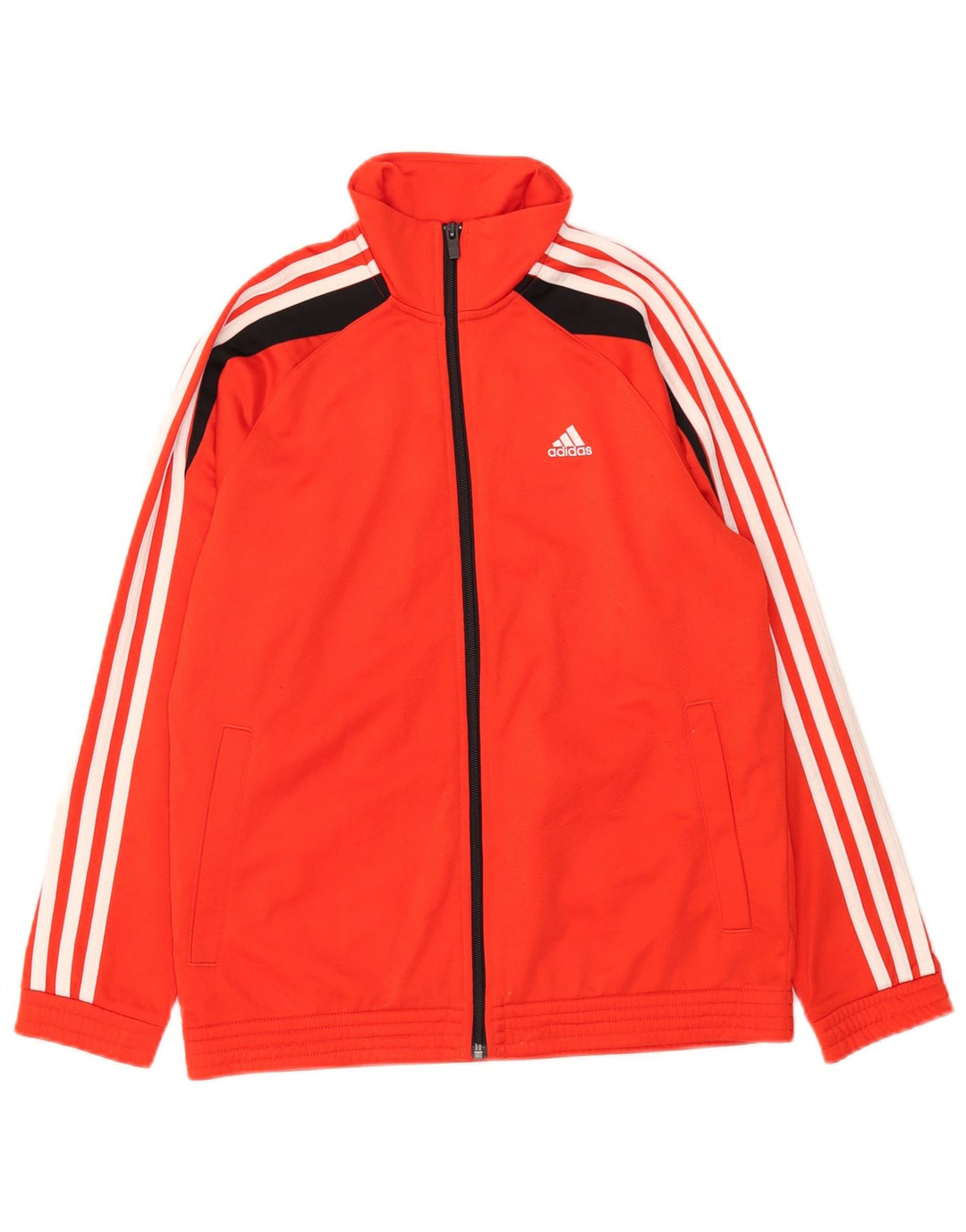 Спортивный костюм Adidas для девочек, верхняя куртка 13-14 лет, красный полиэстер