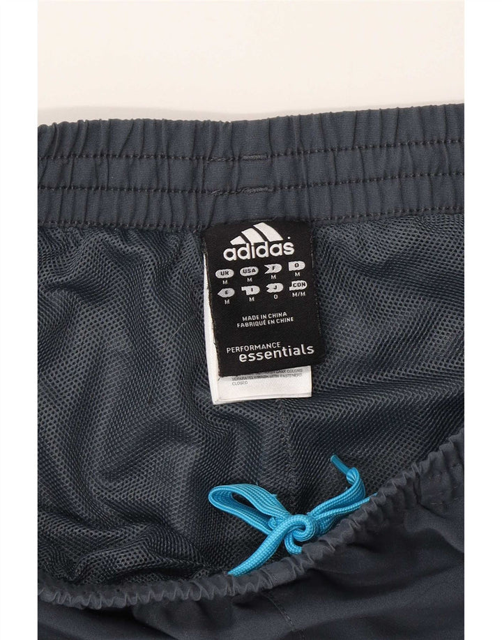 Мужские спортивные брюки Adidas среднего серого цвета из полиэстера, спортивные
