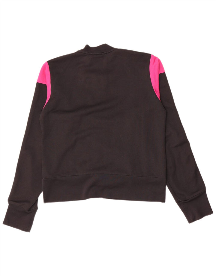 Женский спортивный костюм Adidas Top Jacket UK 12, средний черный, хлопок с цветными блоками