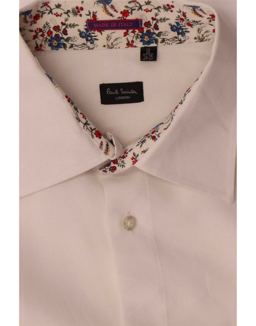 Мужская рубашка Paul Smith, размер 18, 2XL, белая