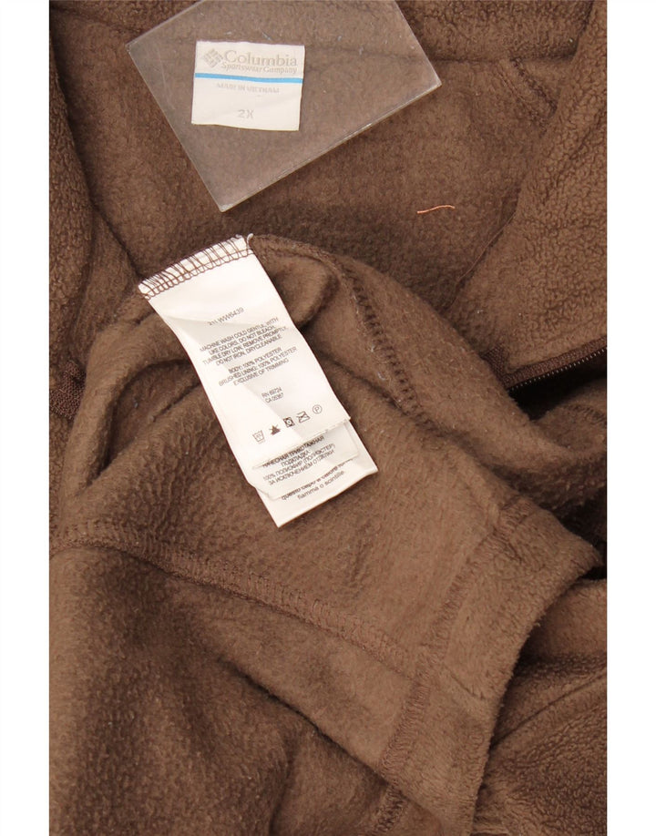 Женская флисовая куртка Columbia UK 20 2XL Коричневый полиэстер