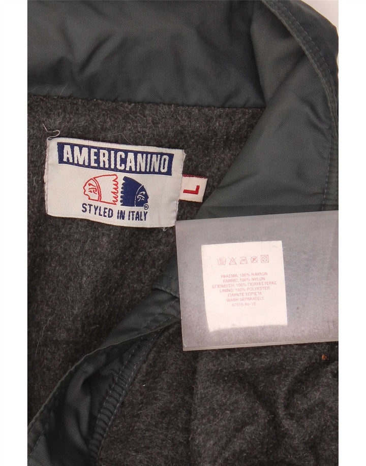 Мужской бомбер Americanino UK 40, большой черный нейлон