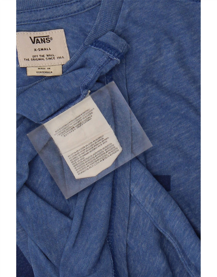 VANS Mens Graphic T-Shirt Top XS Blue Cotton