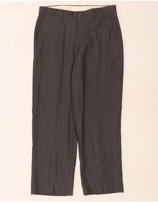 Прямые брюки чинос Chaps Boys Husky, 13–14 лет W30 L28, серый полиэстер