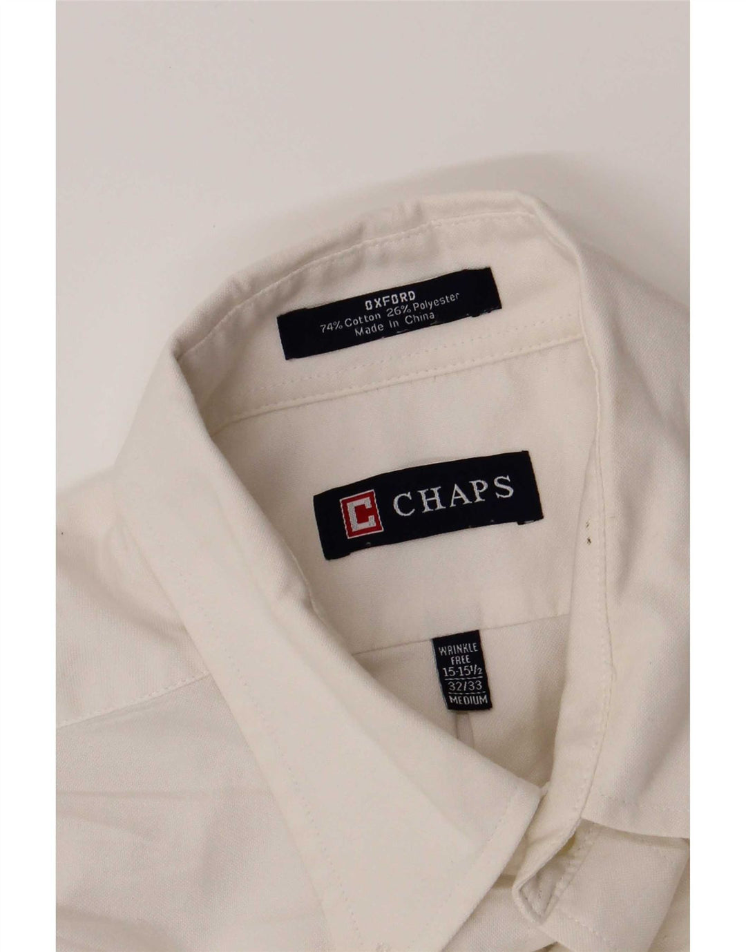 Мужская рубашка Chaps, размер 15 1/2, средний белый хлопок