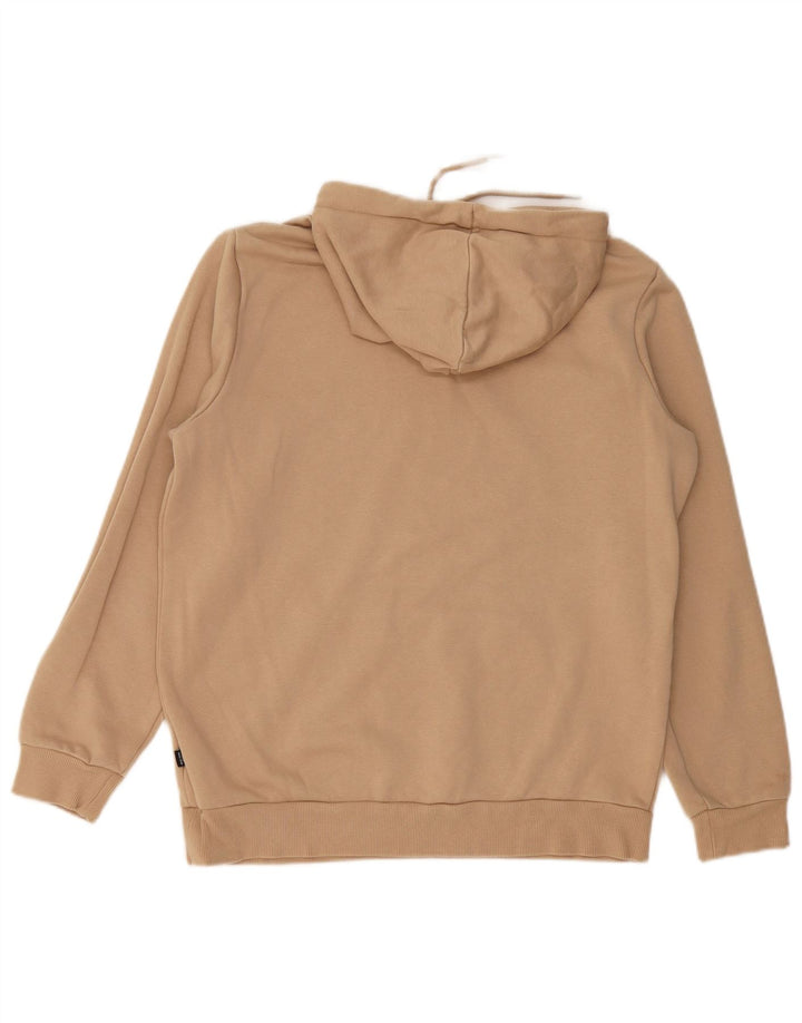 PUMA Мужской джемпер с капюшоном с рисунком, средний бежевый, хлопок