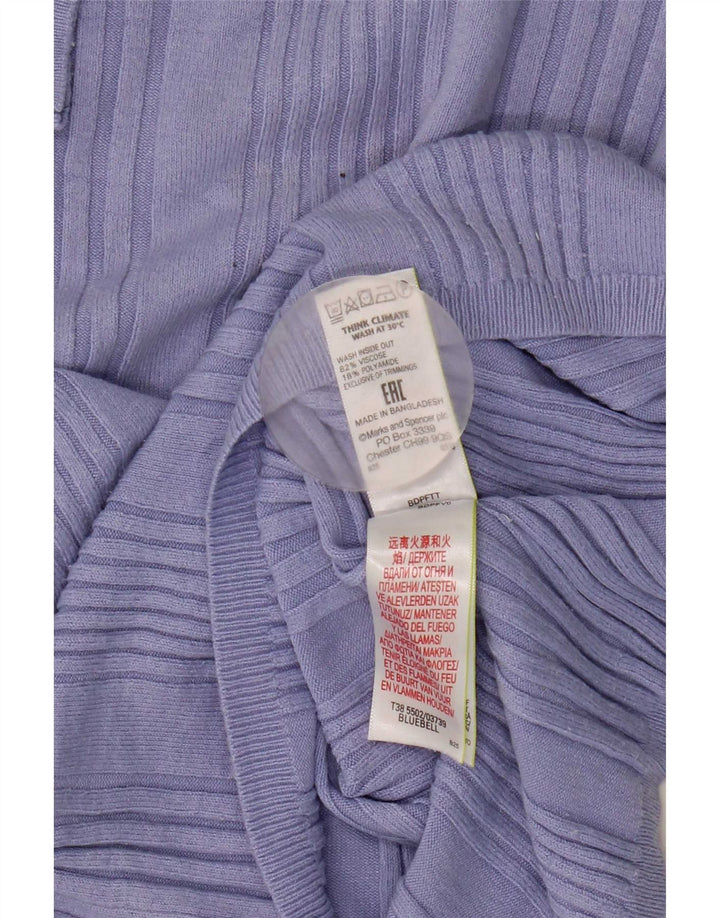 Женский джемпер с короткими рукавами и круглым вырезом Marks & Spencer, Великобритания 14, средний B