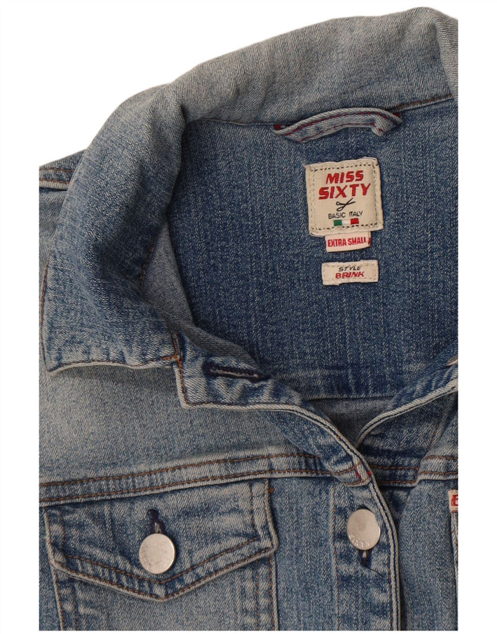Женская джинсовая куртка Miss Sixty UK 6 XS, синяя, хлопок