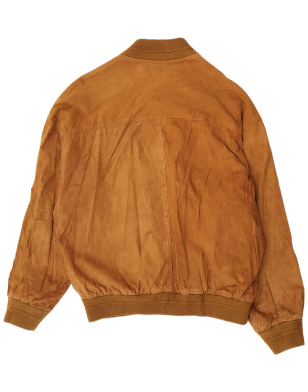 Винтажная мужская замшевая куртка UK 42 XL Бежевая кожа