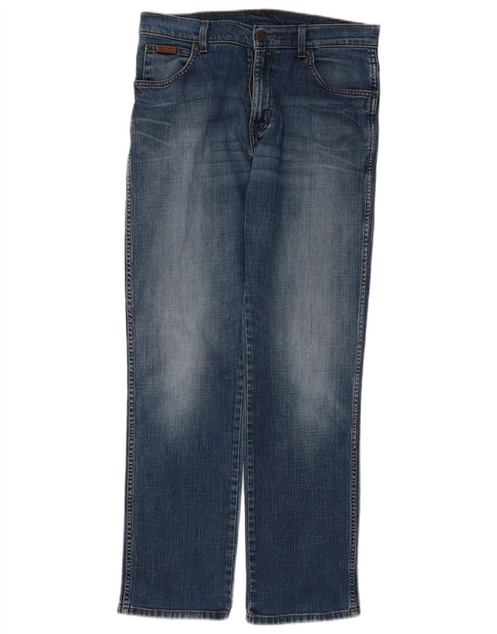 Мужские прямые джинсы WRANGLER Texas Stretch W33 L30, синий хлопок