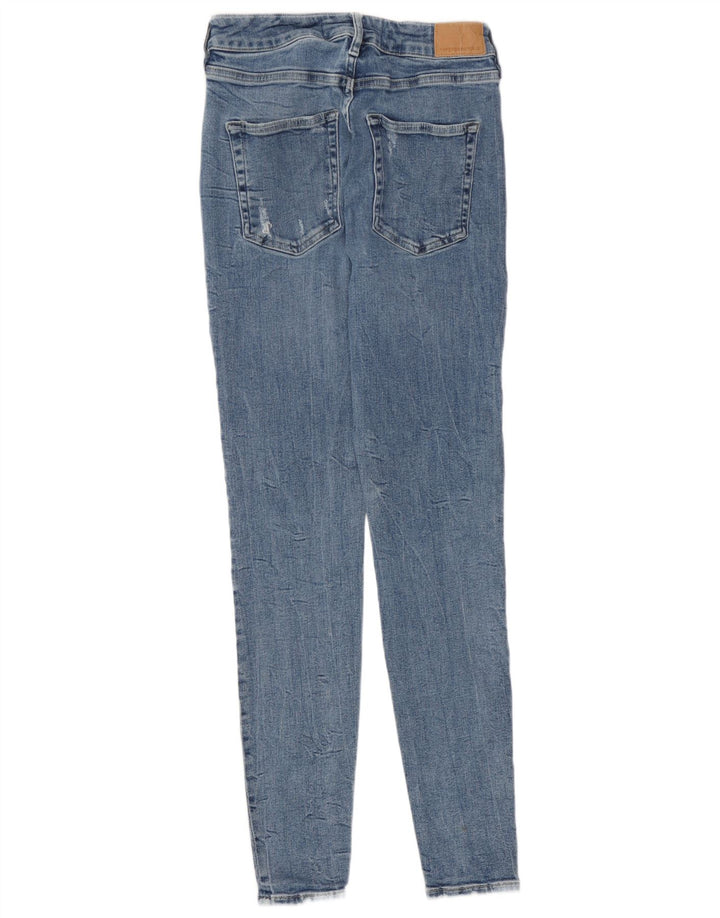 Женские потертые джинсы скинни Superdry W30 L29 синие