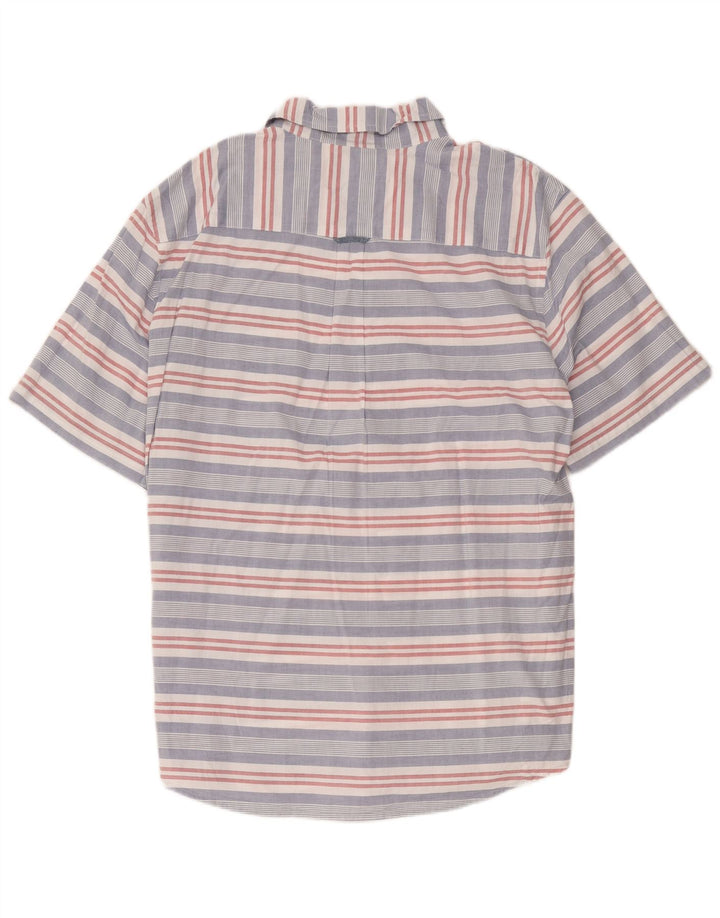 Мужская рубашка Chaps с коротким рукавом 2XL, хлопок в разноцветную полоску
