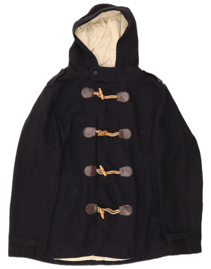 CEDARWOOD STATE Мужская дафлкот с капюшоном в стиле милитари UK 40, большая темно-синяя