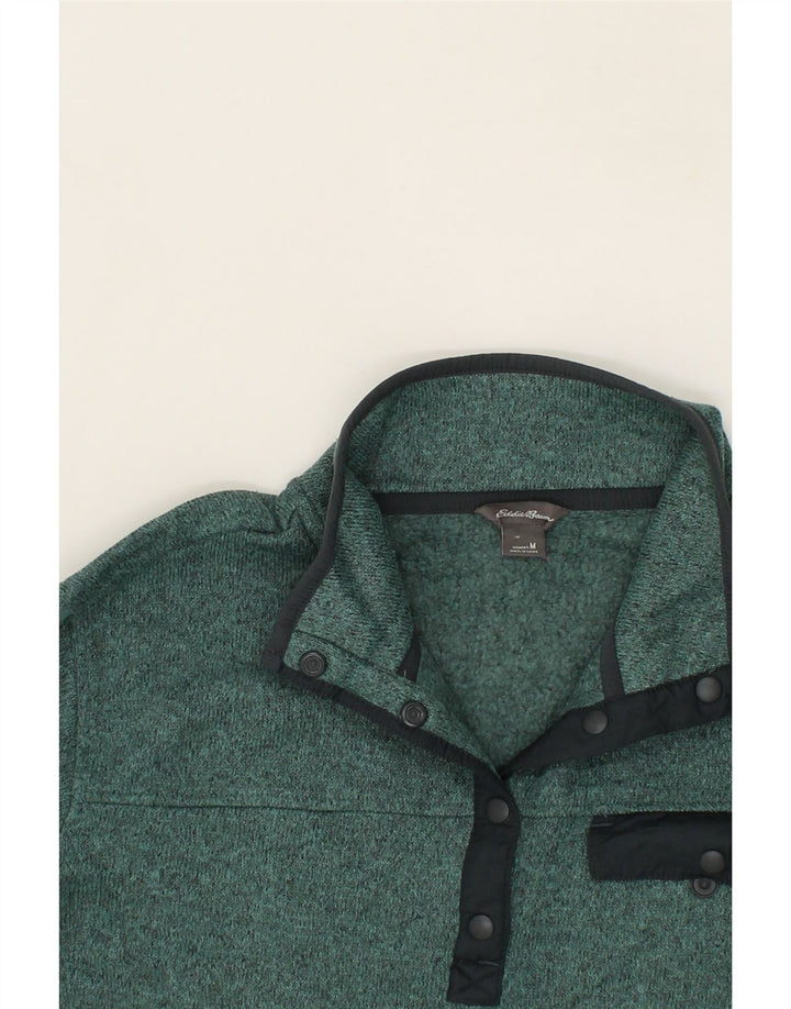 EDDIE BAUER Womens Sweatshirt Jumper UK 14 Medium Green Flecked Vintage Eddie Bauer and Second-Hand Eddie Bauer from Messina Hembry 