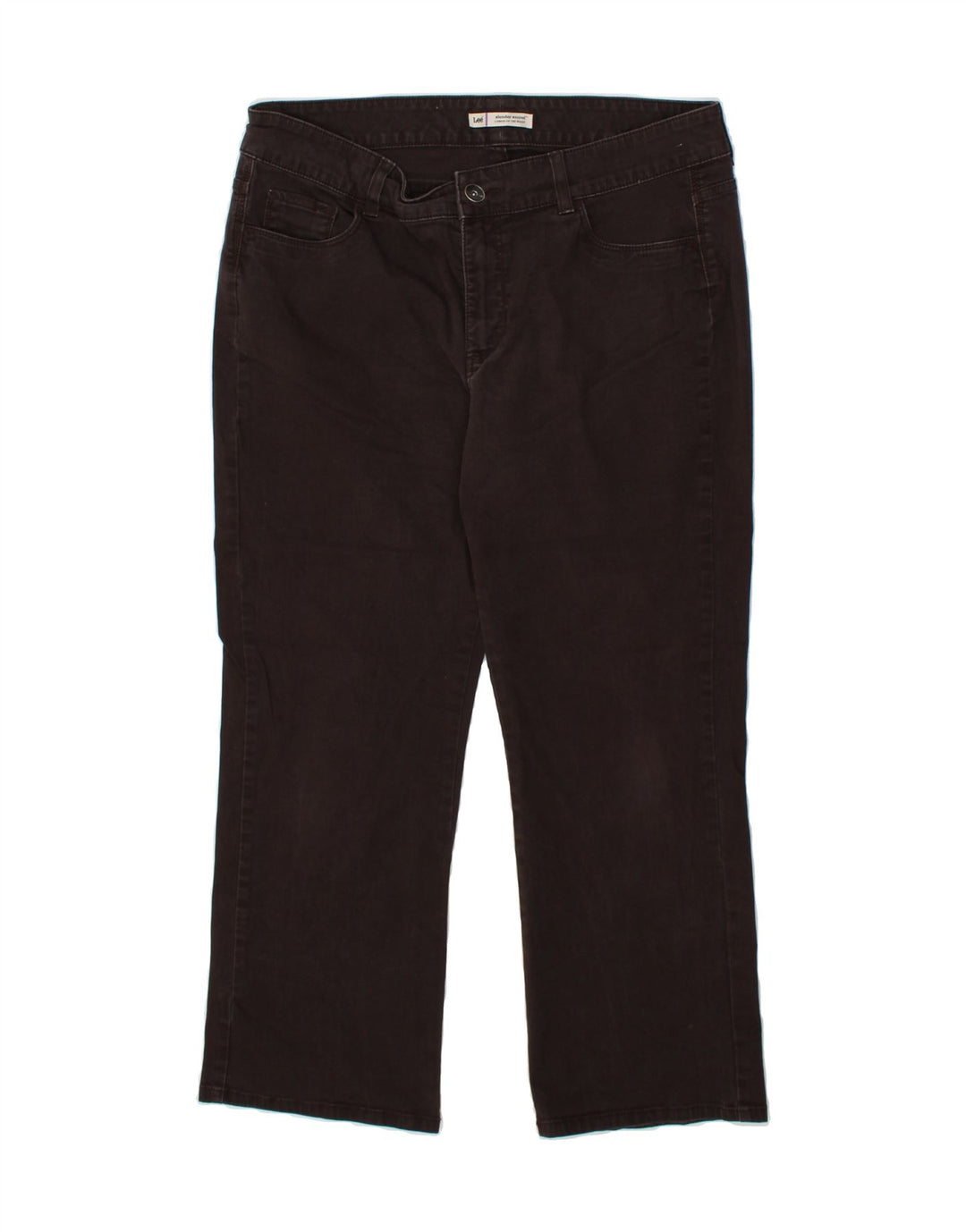 LEE Womens Bootcut Casual Trousers W36 L29 Brown | Vintage Lee | Thrift | Second-Hand Lee | Used Clothing | Messina Hembry 