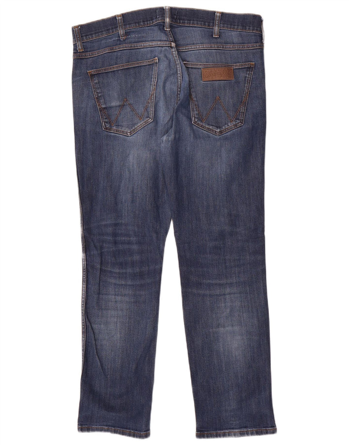 Джинсы Wrangler Greensboro Slim W33 L30 темно-синие из полиэстера