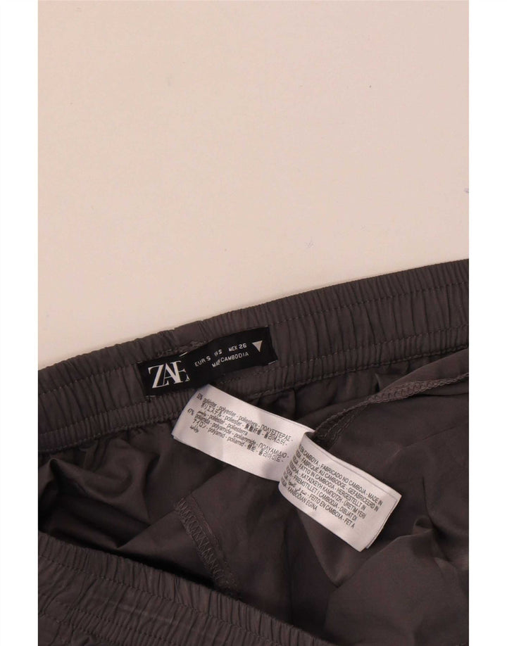 Женские спортивные брюки-клеш Zara UK 8, маленький серый полиэстер