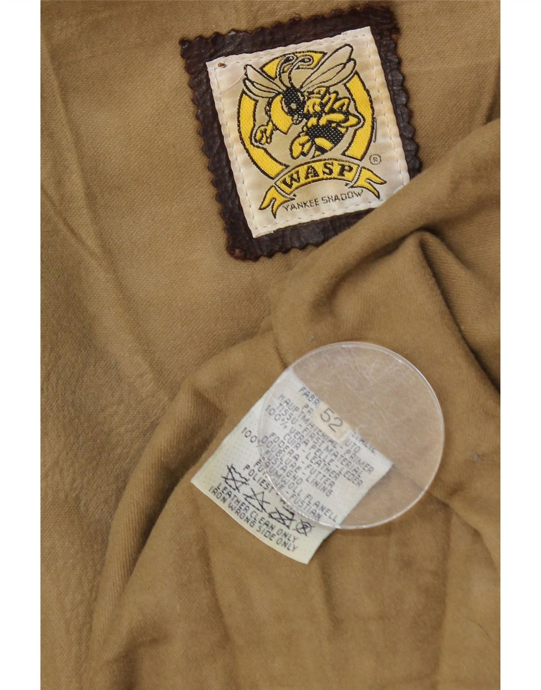 VINTAGE Мужская кожаная куртка IT 52 XL Коричневая кожа