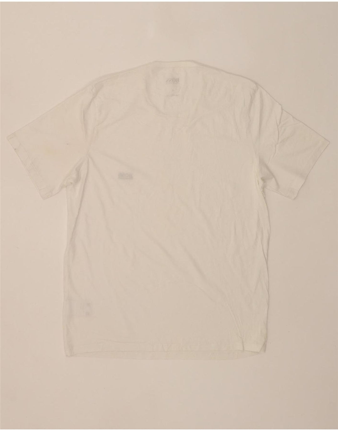 HUGO BOSS Mens T-Shirt Top XL White Cotton Vintage Hugo Boss and Second-Hand Hugo Boss from Messina Hembry 