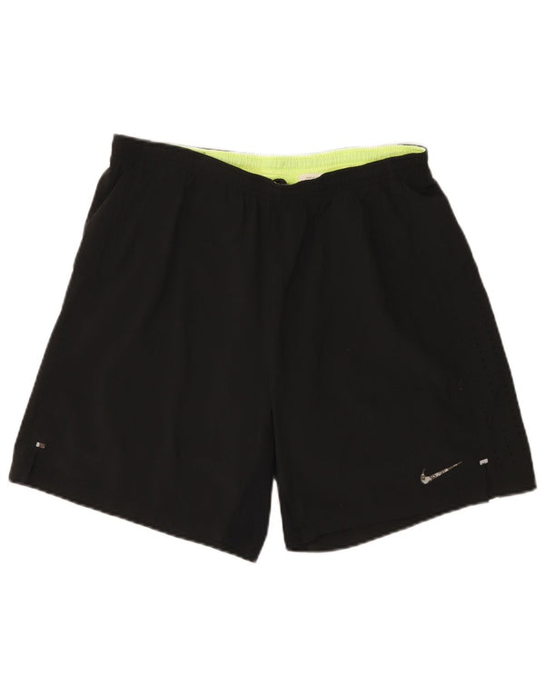 Женские спортивные шорты Nike Dri Fit UK 14, большие черные, полиэстер