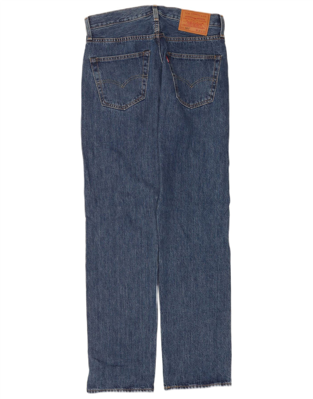 Мужские прямые джинсы Levi's 501 W30 L32 синие, хлопок