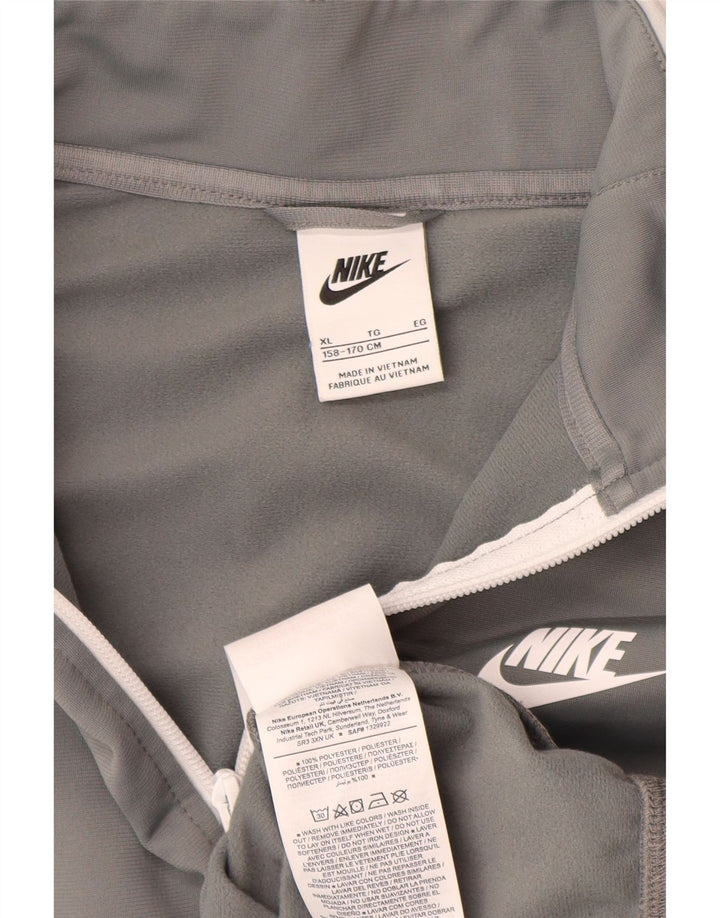 Спортивный костюм Nike для мальчиков, верхняя куртка 13–14 лет, XL, серый полиэстер