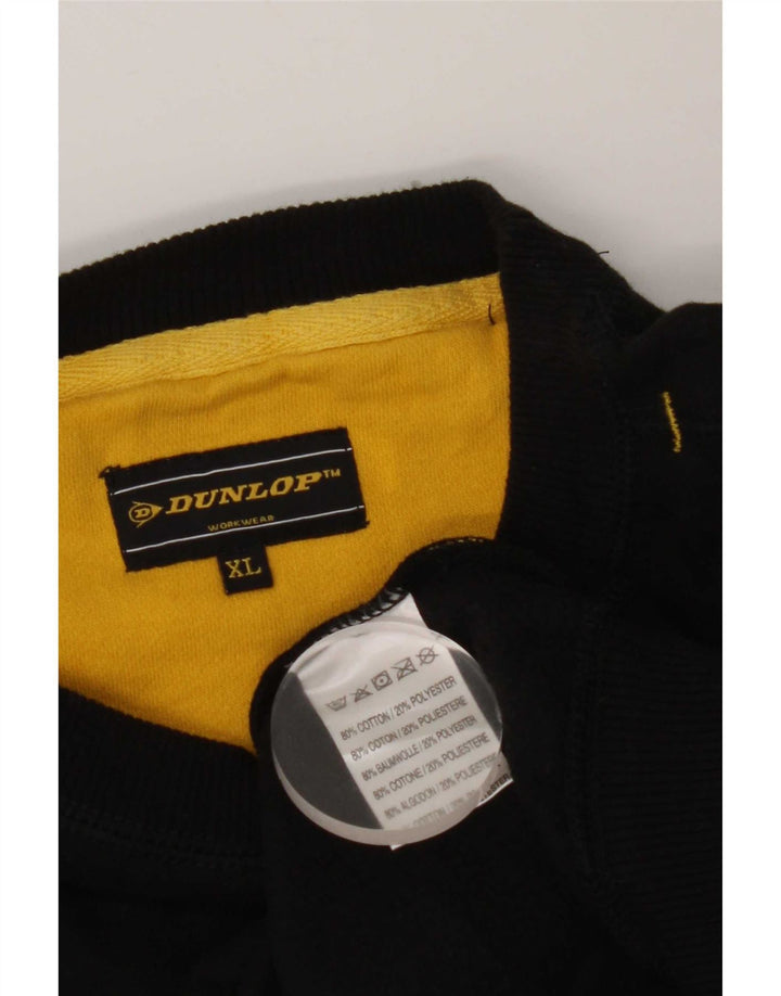 Мужской свитшот с рисунком Dunlop XL, черный хлопок