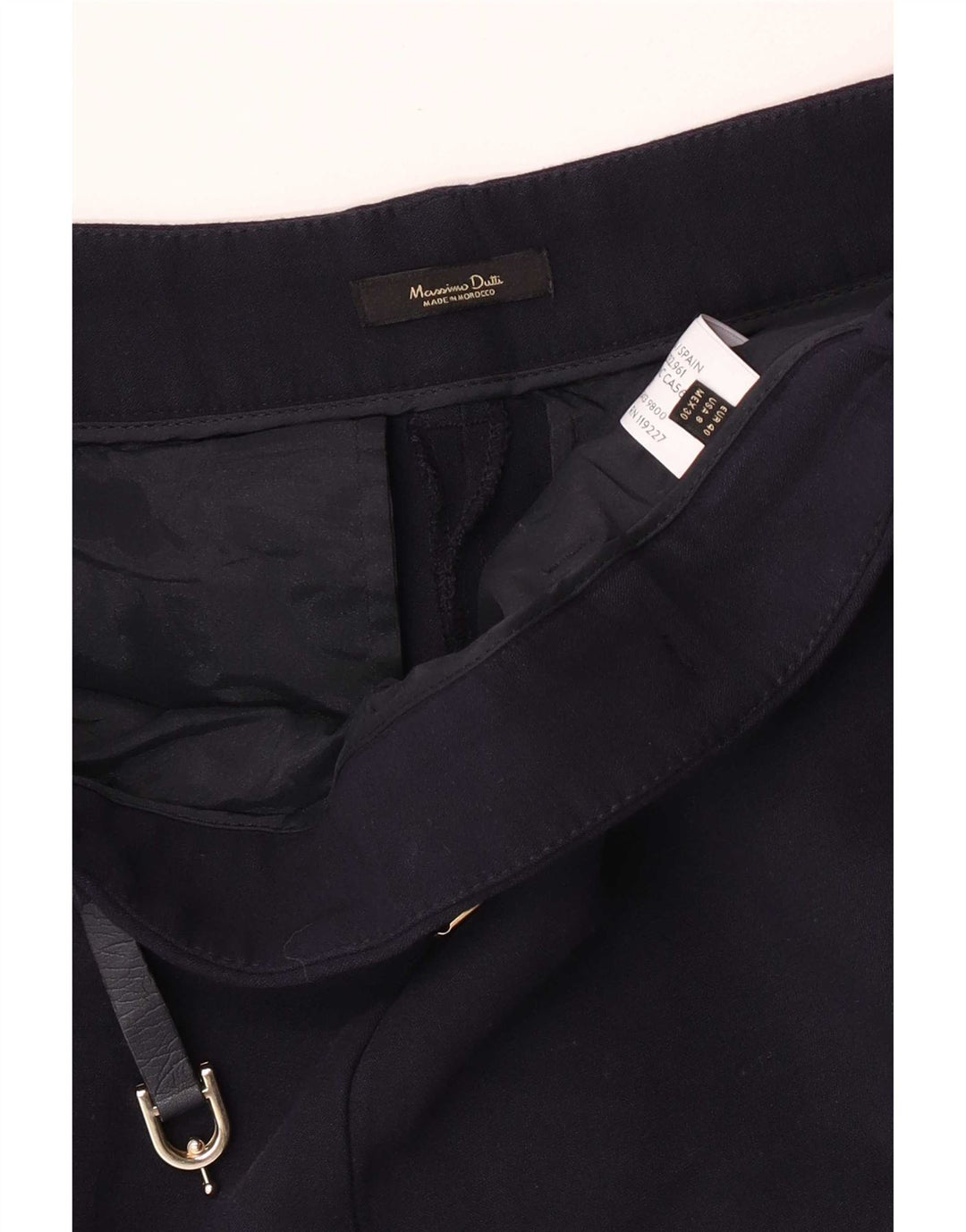 Женские узкие костюмные брюки Massimo Dutti EU 40 Medium W30 L27 Темно-синие, шерсть