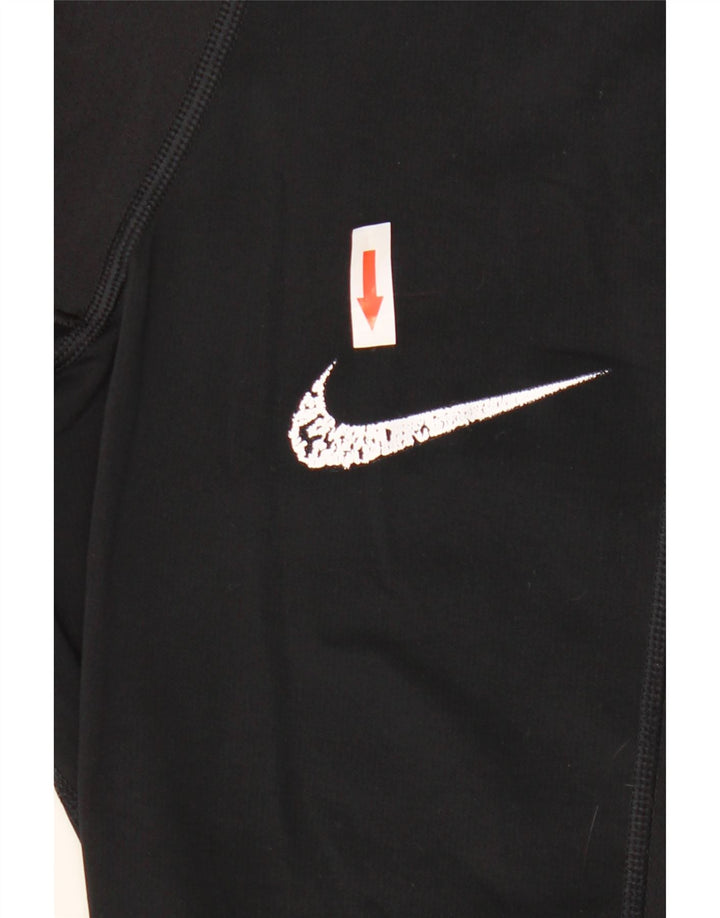 Мужские леггинсы облегающего кроя Nike с рисунком, средний черный полиэстер