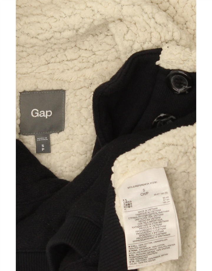 Женская куртка-бомбер из шерпы Gap UK 10, маленькая, темно-синяя, хлопковая