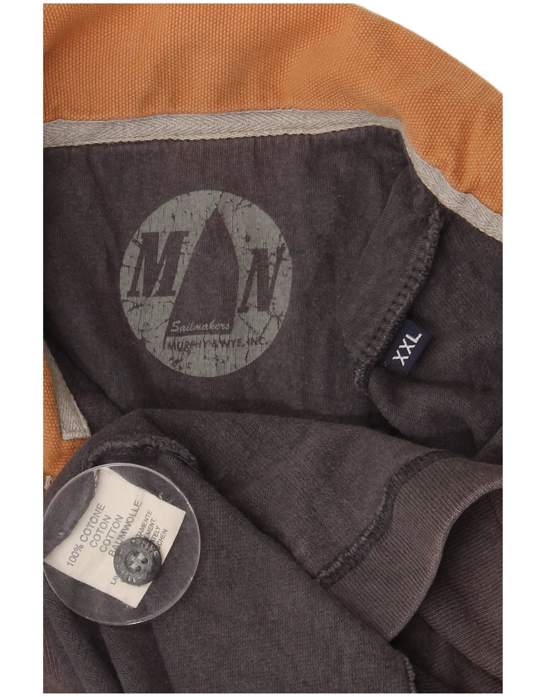 Мужская рубашка-поло для регби с графическим рисунком MURPHY & NYE 2XL, серая с цветными блоками