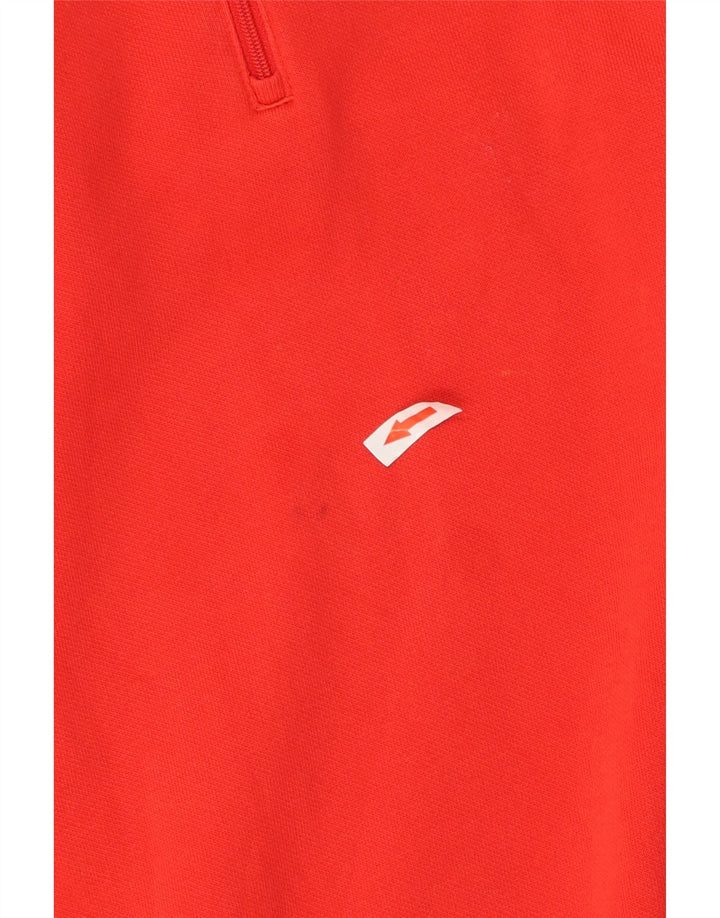 Мужской свитшот на молнии Puma, большой хлопковый джемпер с цветными блоками красного цвета