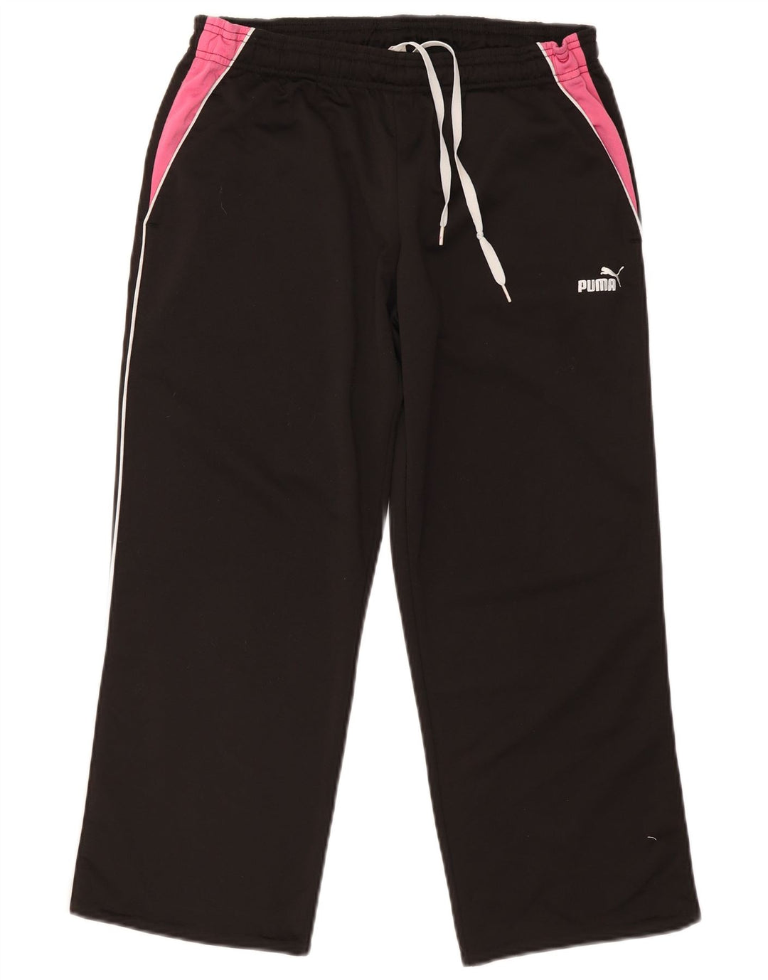 Женские спортивные брюки Puma UK 14, средний черный, полиэстер с цветными блоками