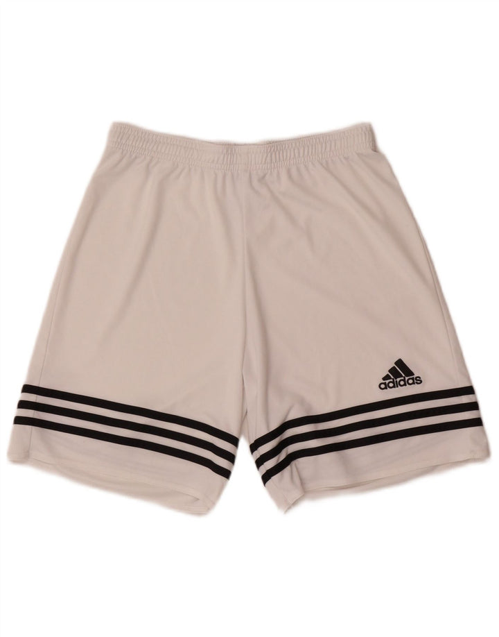 Мужские спортивные шорты Adidas Climalite, маленький белый полиэстер