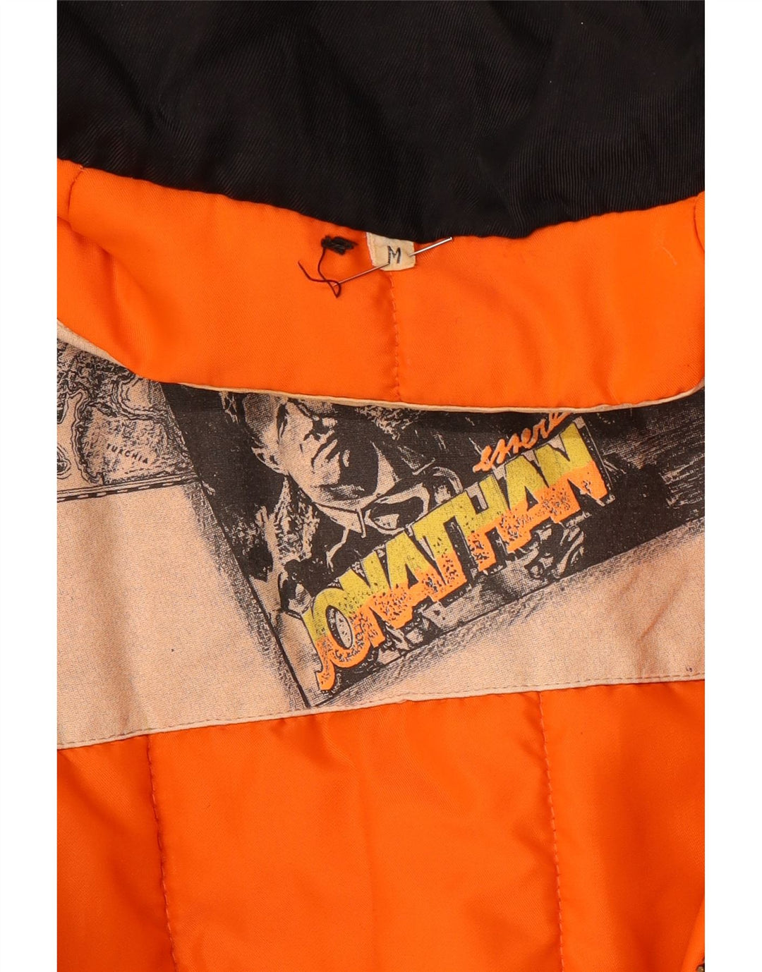 Винтажная мужская стеганая куртка свободного кроя UK 38, средний черный цвет