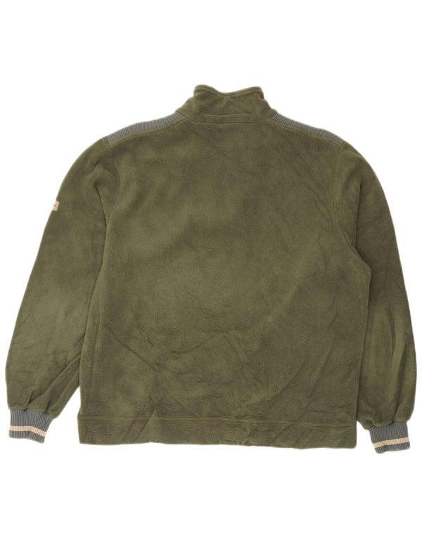 Мужской флисовый джемпер Champion с воротником на молнии, средний хаки, полиэстер