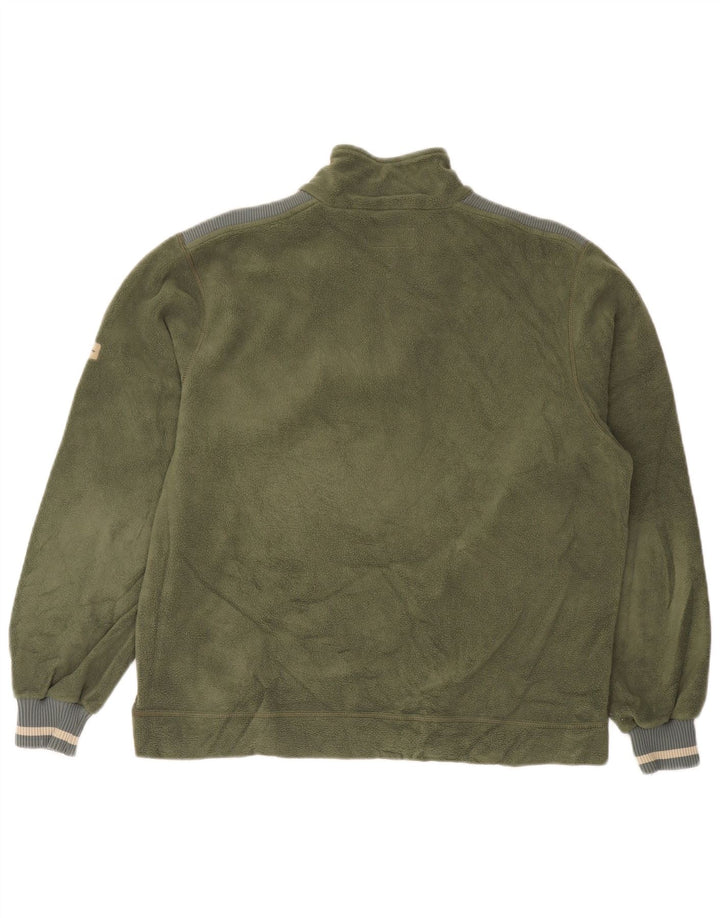 Мужской флисовый джемпер Champion с воротником на молнии, средний хаки, полиэстер