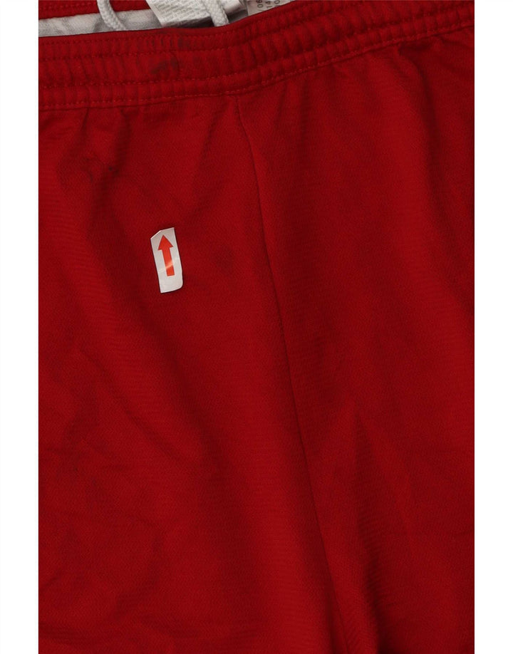 Мужские спортивные шорты Adidas Climalite XL, красный полиэстер с цветными блоками