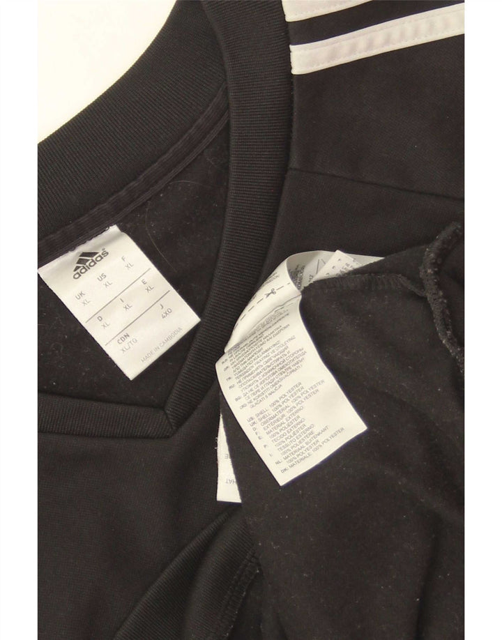 Мужская толстовка Adidas Jumper XL, черный полиэстер с цветными блоками