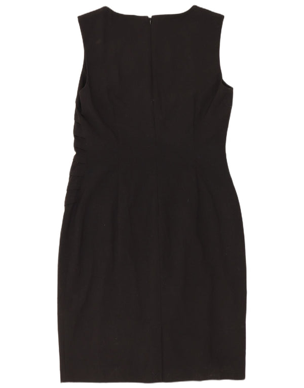 CALVIN KLEIN Womens Sleeveless Sheath Dress US 8 Medium Black Polyester