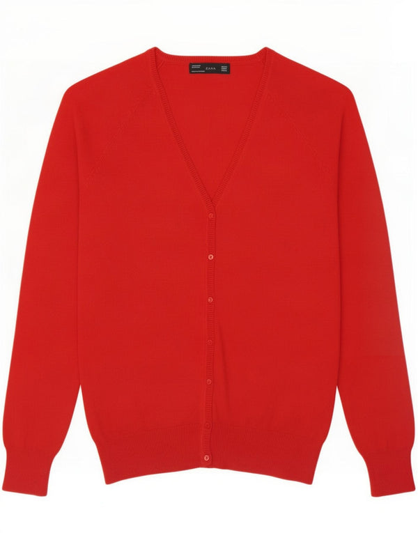 Женский кардиган Zara UK 18 XL, красный хлопок