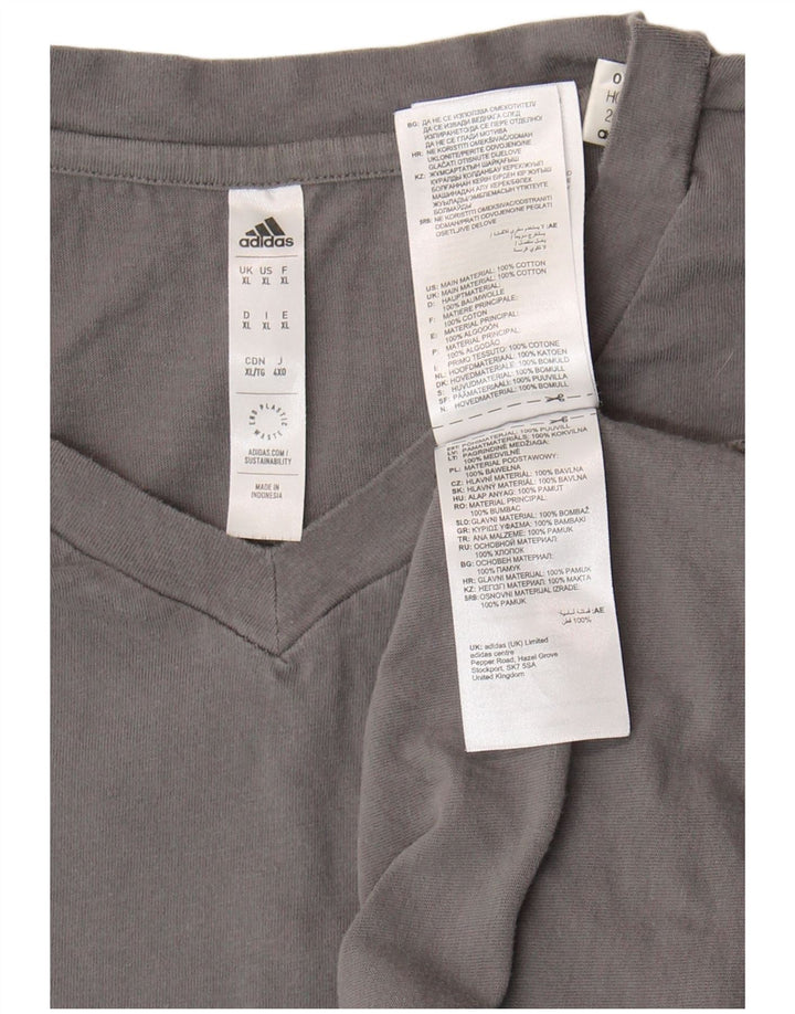 Мужская футболка Adidas Top XL Серый хлопок