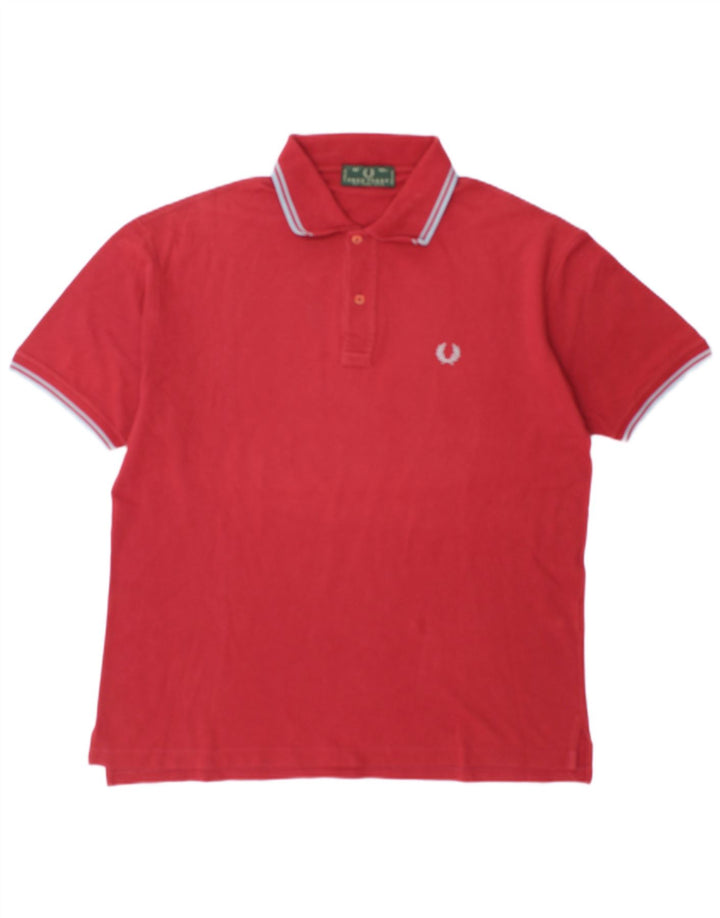 Мужская рубашка поло Fred Perry, большой бордовый хлопок