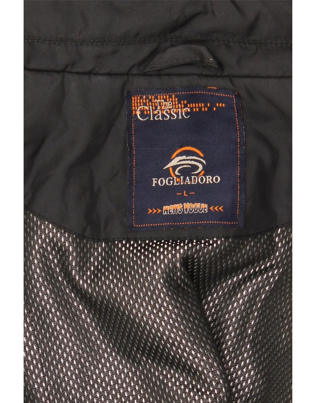 Мужская куртка-бомбер FOGLIADORO UK 40, большая, черная