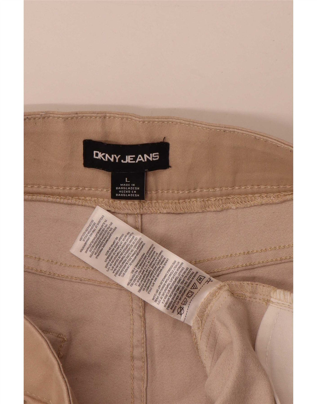 Женские повседневные шорты Dkny, большие W34, бежевые, хлопок