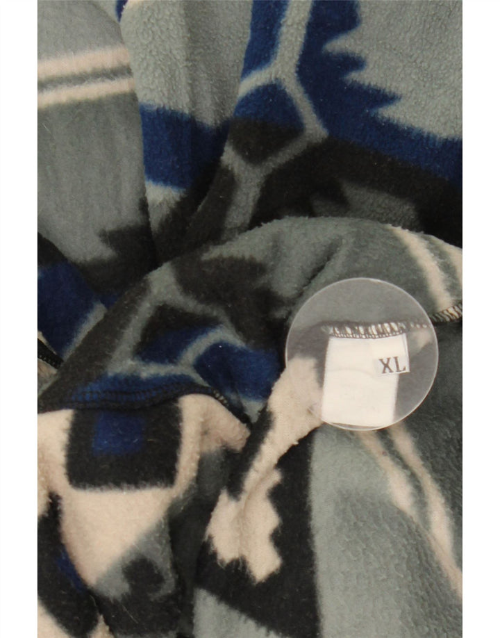 Мужская флисовая куртка VINTAGE UK 42 XL серая Fair Isle