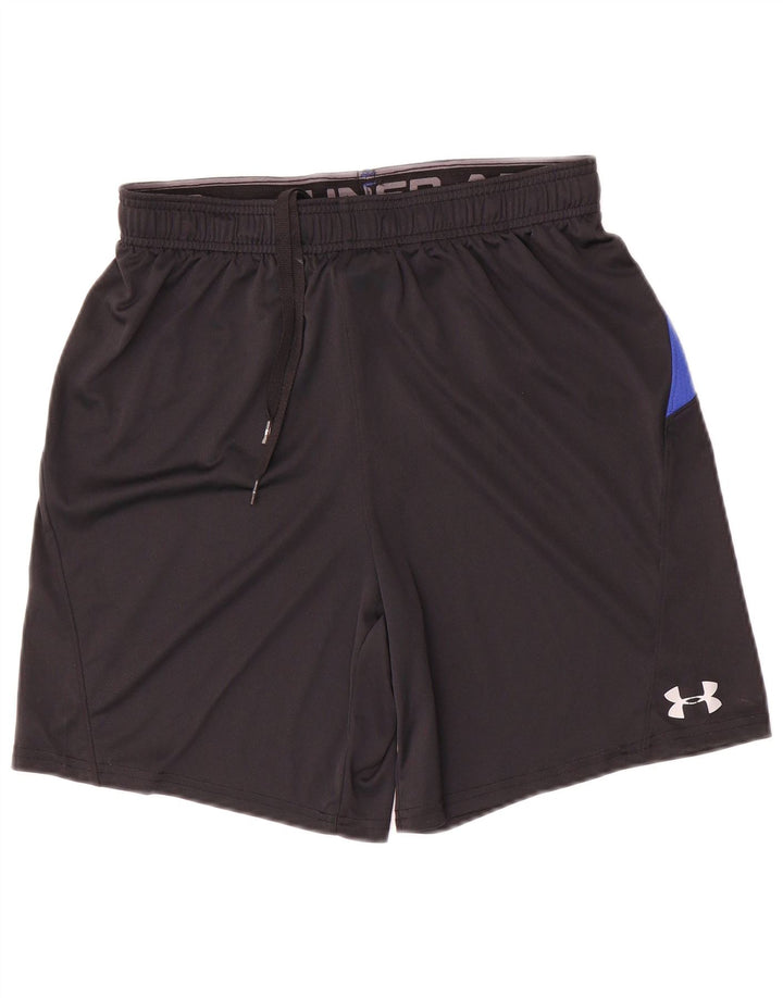 Мужские спортивные шорты Under Armour Heat Gear, средний черный, полиэстер с цветными блоками