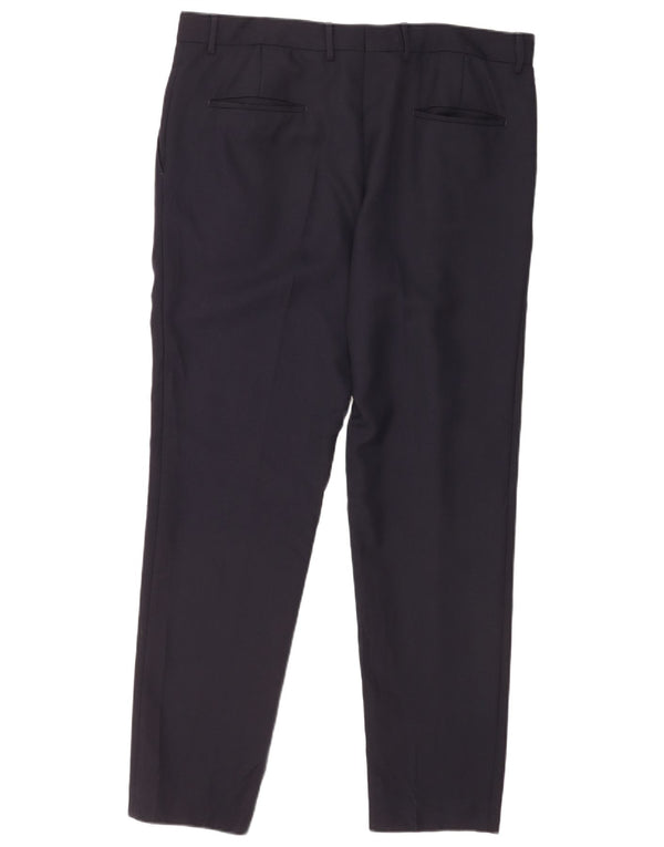 Мужские костюмные брюки Hugo Boss UK 54 2XL W38 L32 Темно-синий полиэстер